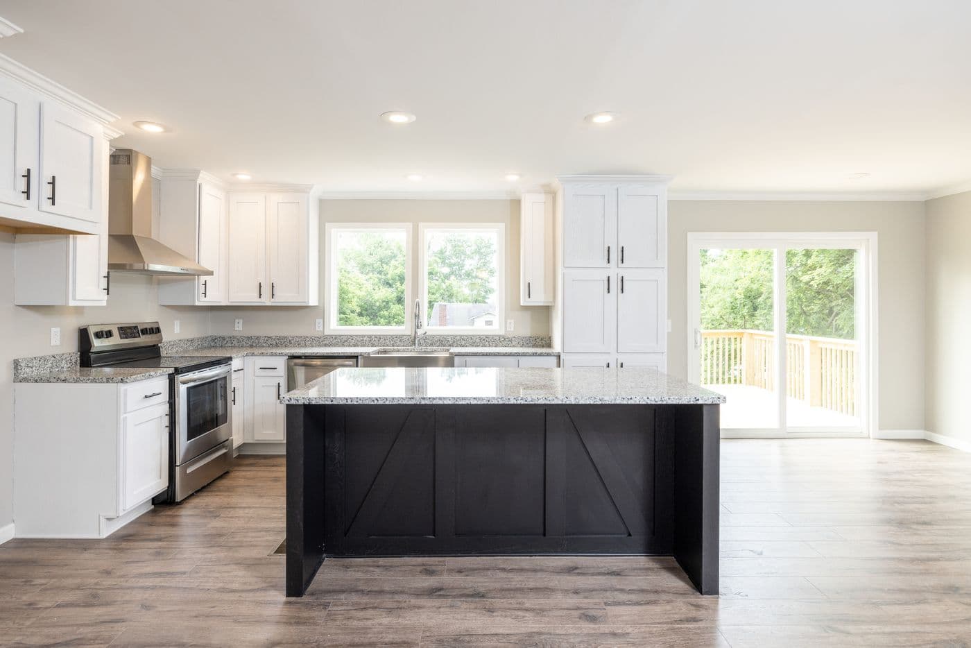 The HAWTHORNE Kitchen. This Manufactured Mobile Home features 3 bedrooms and 2 baths.