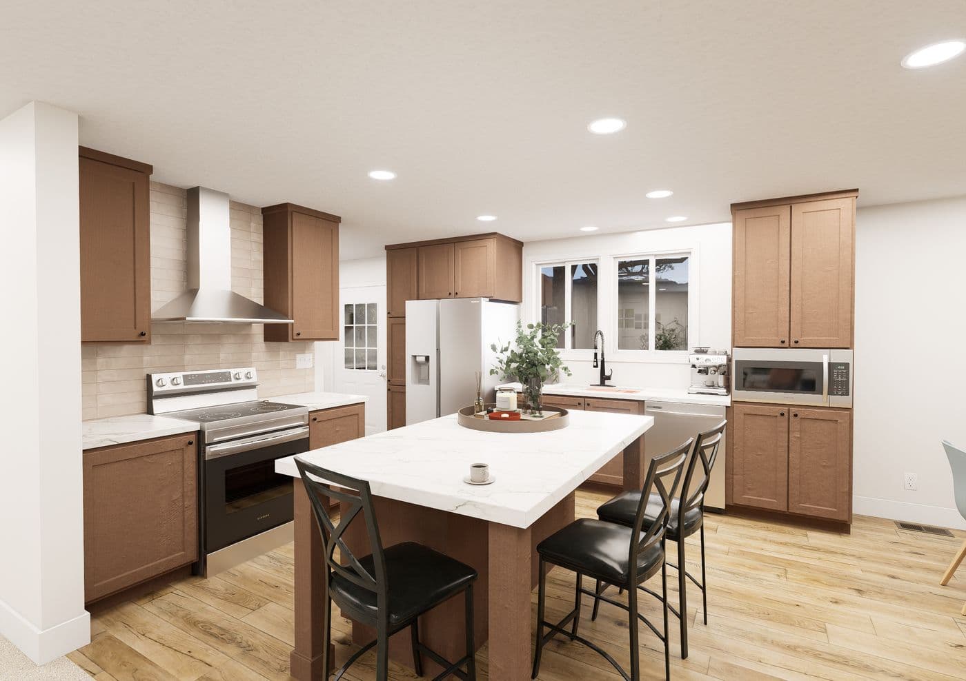 The ANNIVERSARY 2848 Kitchen. This Manufactured Mobile Home features 3 bedrooms and 2 baths.