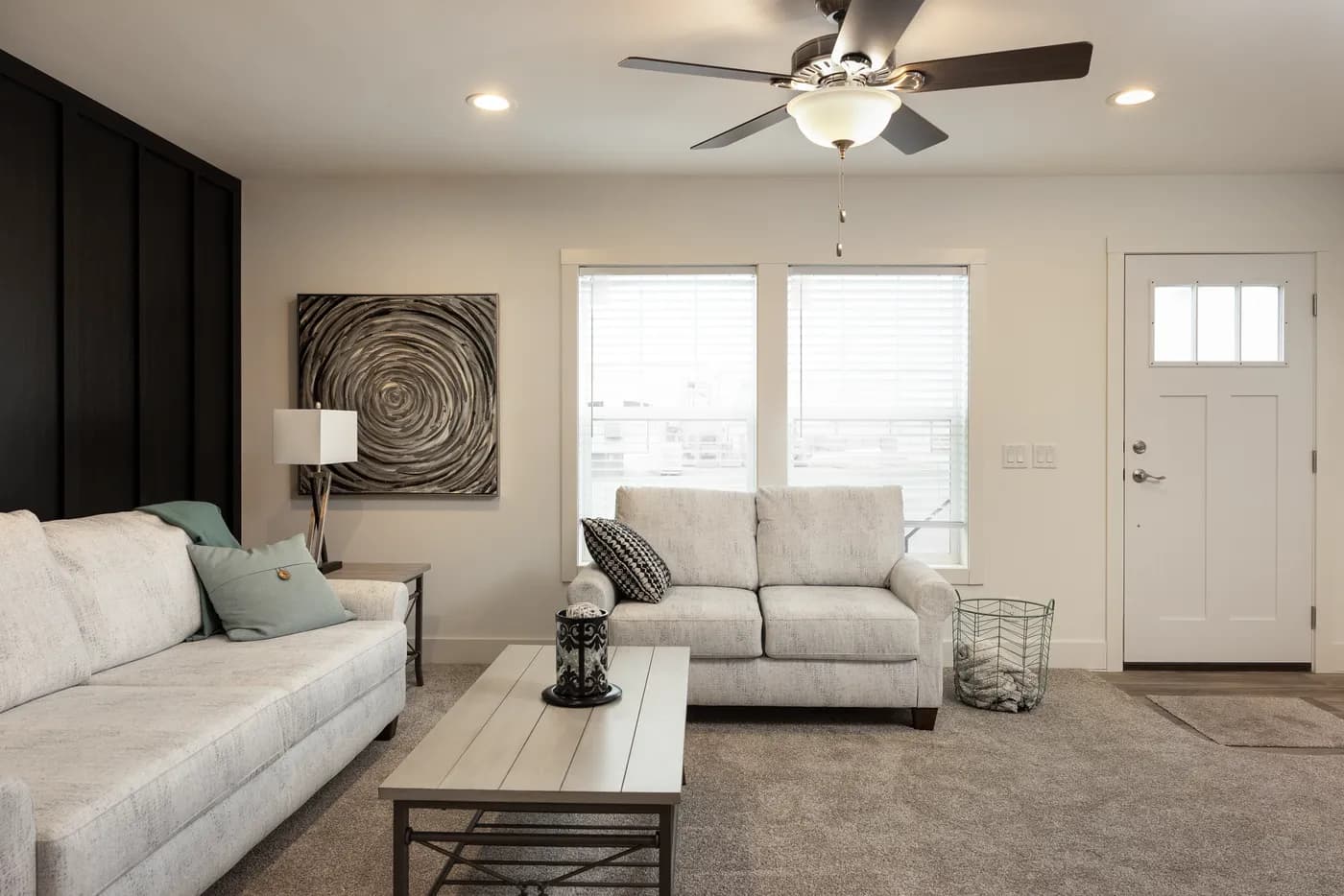 The HEY JUDE Living Room. This Manufactured Mobile Home features 4 bedrooms and 2 baths.