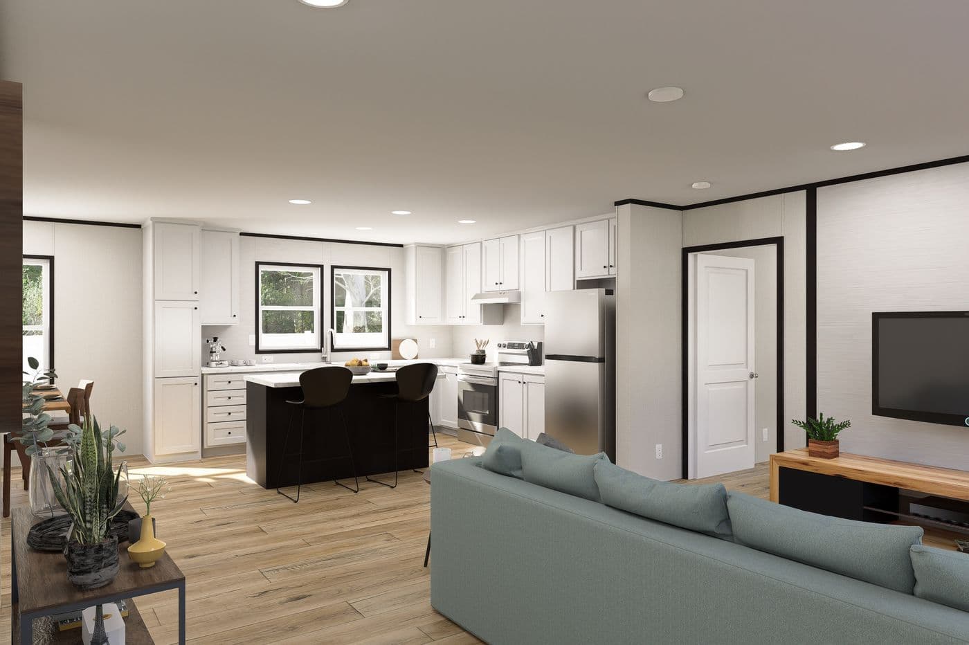 The ULTRA FLEX Foyer. This Manufactured Mobile Home features 3 bedrooms and 2 baths.