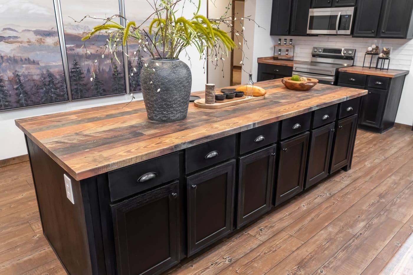 The THE MILL HOUSE Kitchen. This Manufactured Mobile Home features 3 bedrooms and 2 baths.