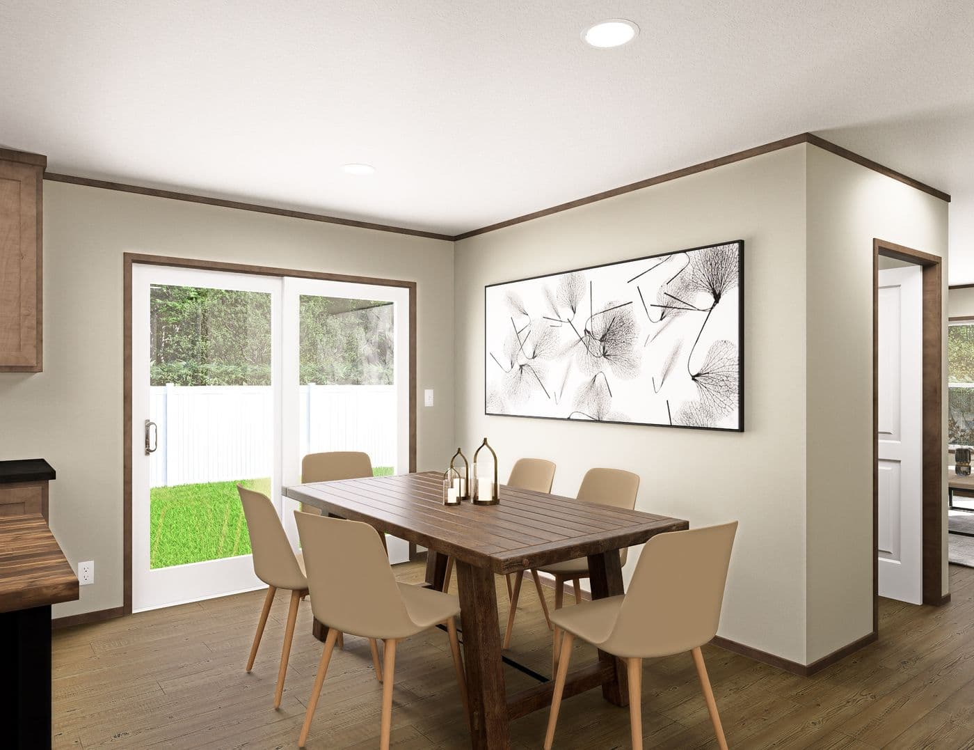 The FIJI Dining Area. This Manufactured Mobile Home features 3 bedrooms and 2 baths.