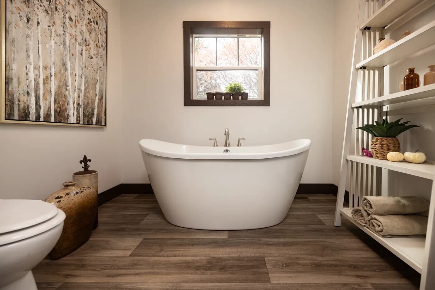 The LEGEND 78 Primary Bathroom. This Manufactured Mobile Home features 3 bedrooms and 2 baths.