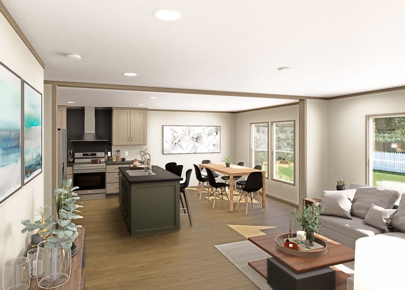 The COOK Foyer. This Manufactured Mobile Home features 3 bedrooms and 2 baths.
