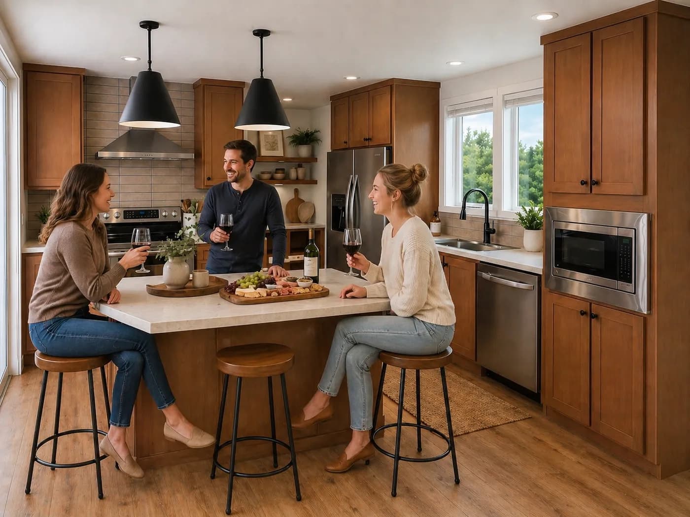 The ANNIVERSARY 2848 Dining Area. This Manufactured Mobile Home features 3 bedrooms and 2 baths.