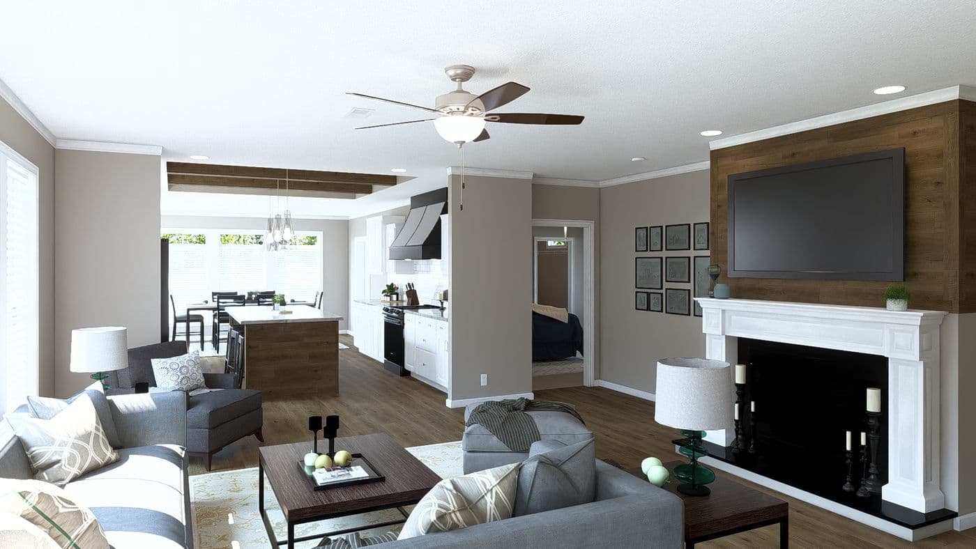 The THE ABIGAIL II Foyer. This Manufactured Mobile Home features 3 bedrooms and 2 baths.