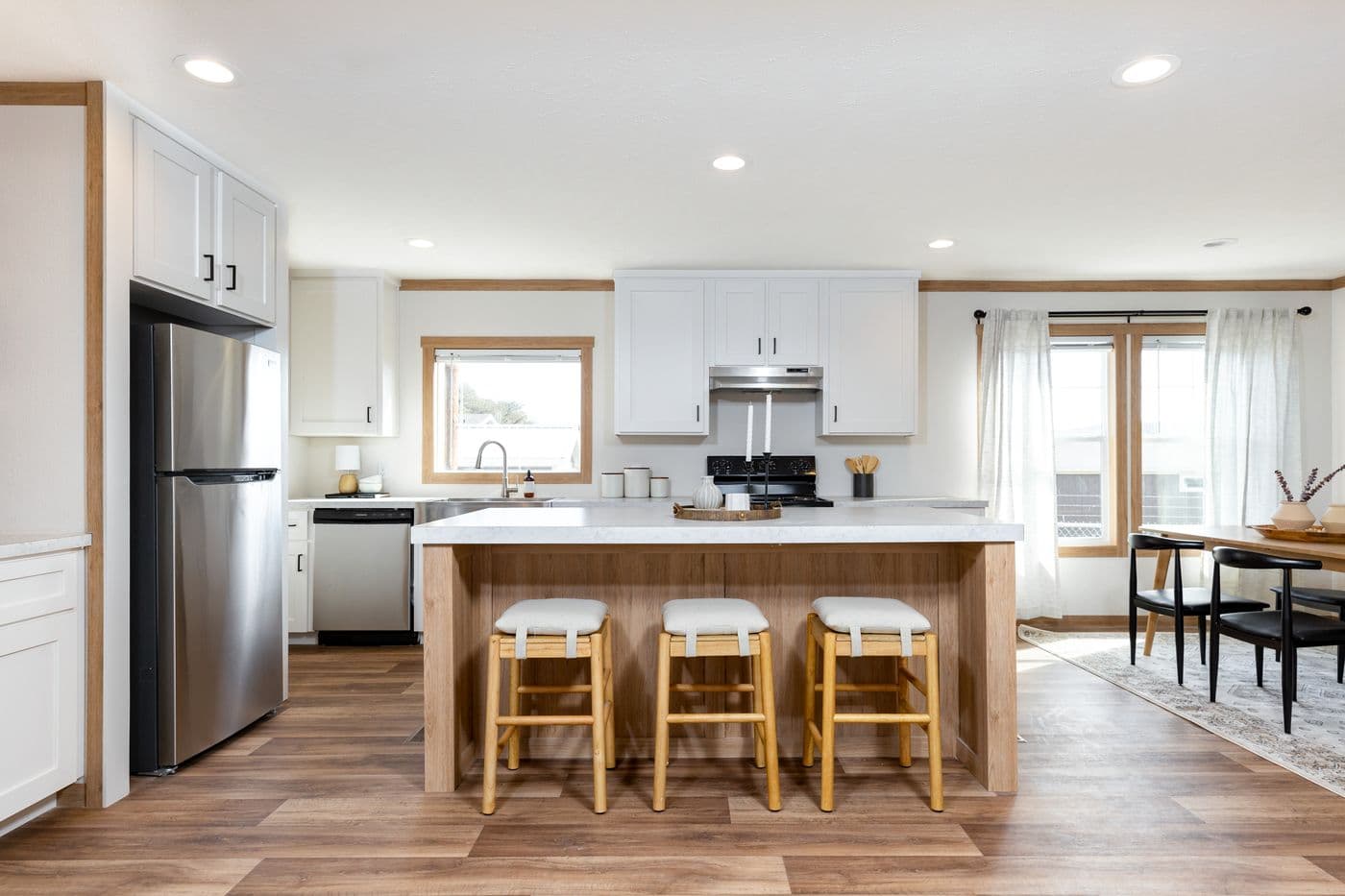 The WILDER Kitchen. This Manufactured Mobile Home features 3 bedrooms and 2 baths.