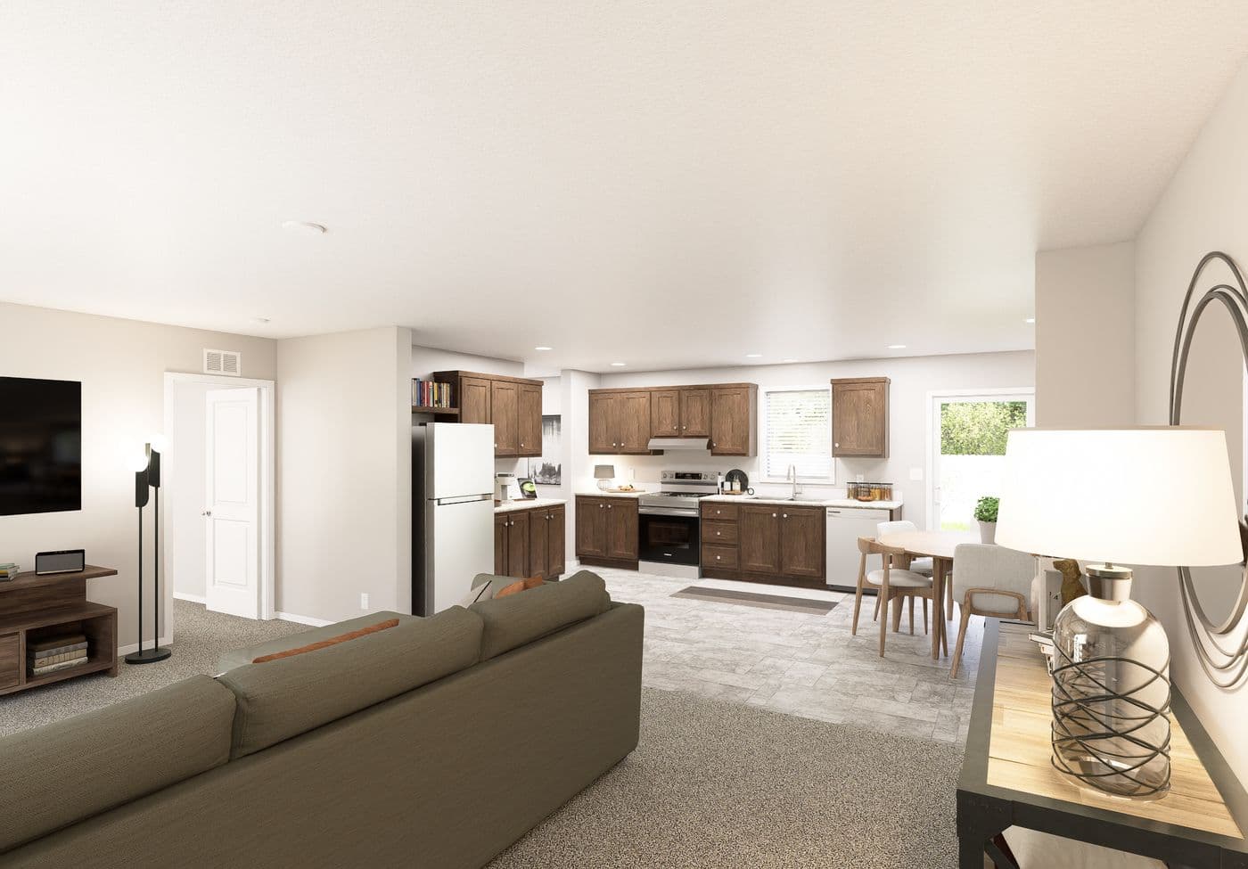 The SLE 681F Foyer. This Manufactured Mobile Home features 4 bedrooms and 2 baths.