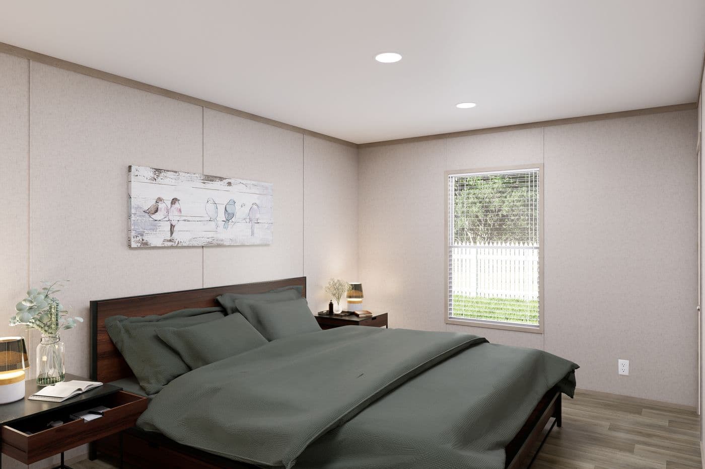 The TRADITION 3260 Guest Bedroom. This Manufactured Mobile Home features 3 bedrooms and 2 baths.