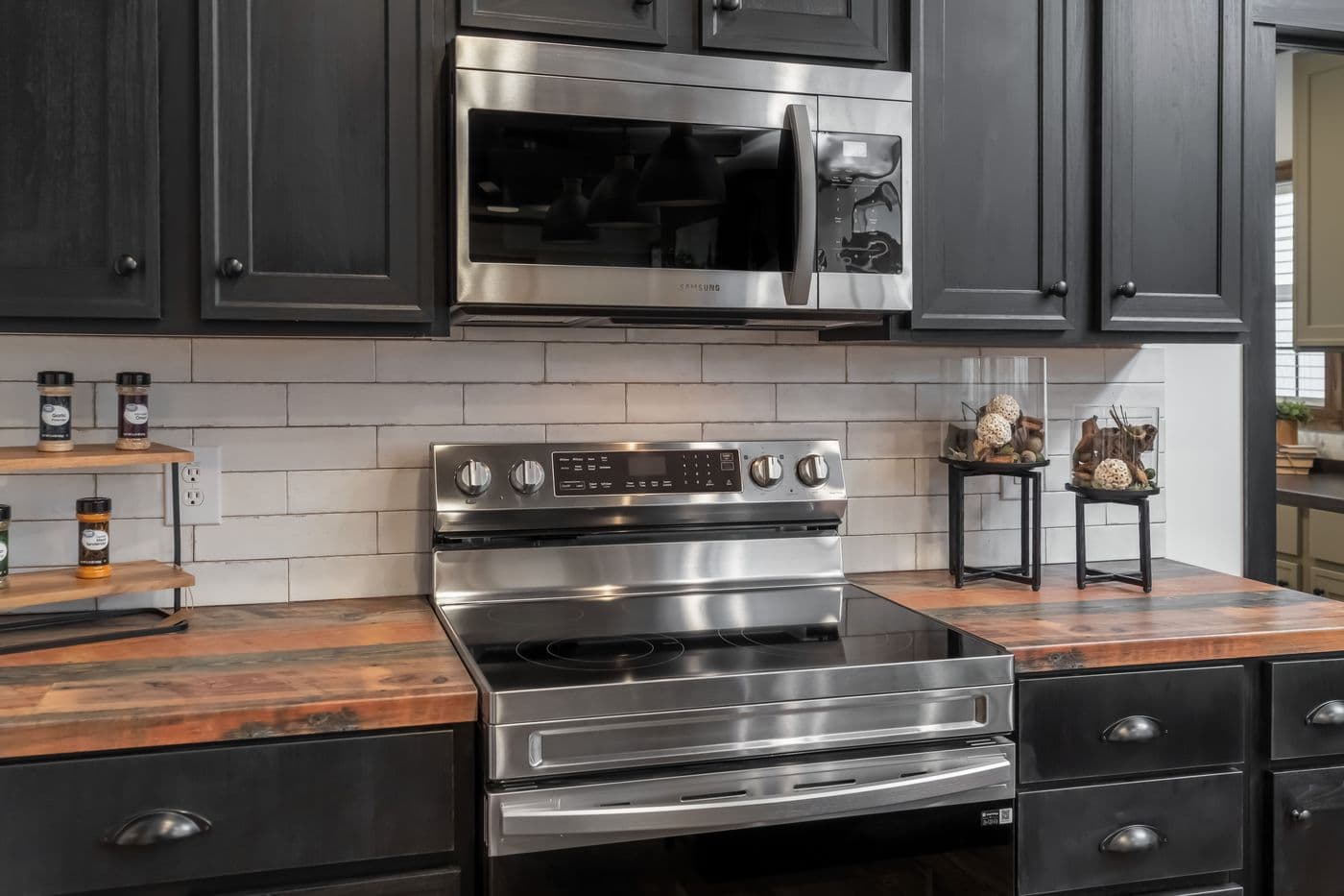 The THE MILL HOUSE Kitchen. This Manufactured Mobile Home features 3 bedrooms and 2 baths.