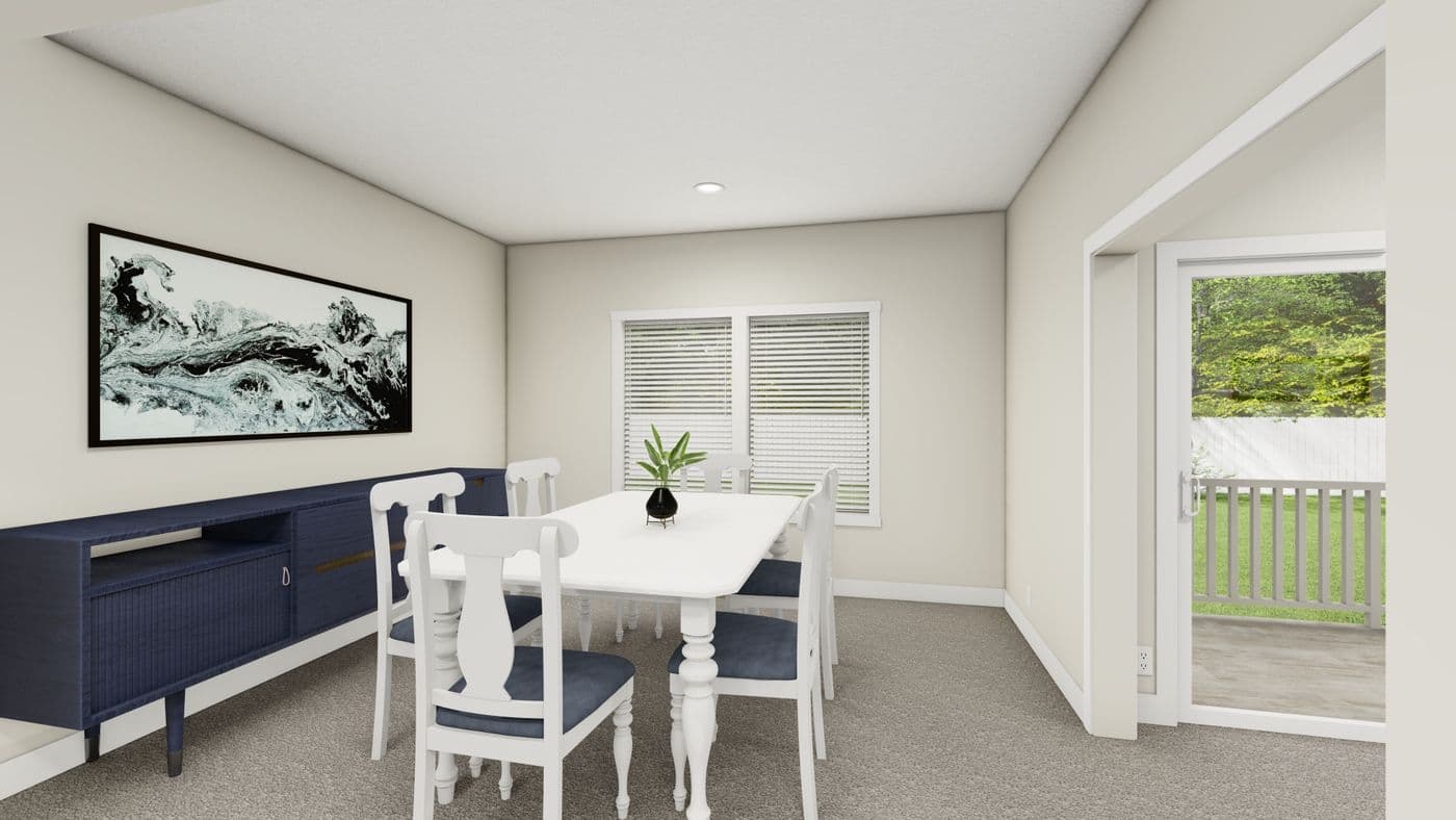 The HIP-4266-4B            SUBLIME Dining Room. This Manufactured Mobile Home features 4 bedrooms and 2.5 baths.