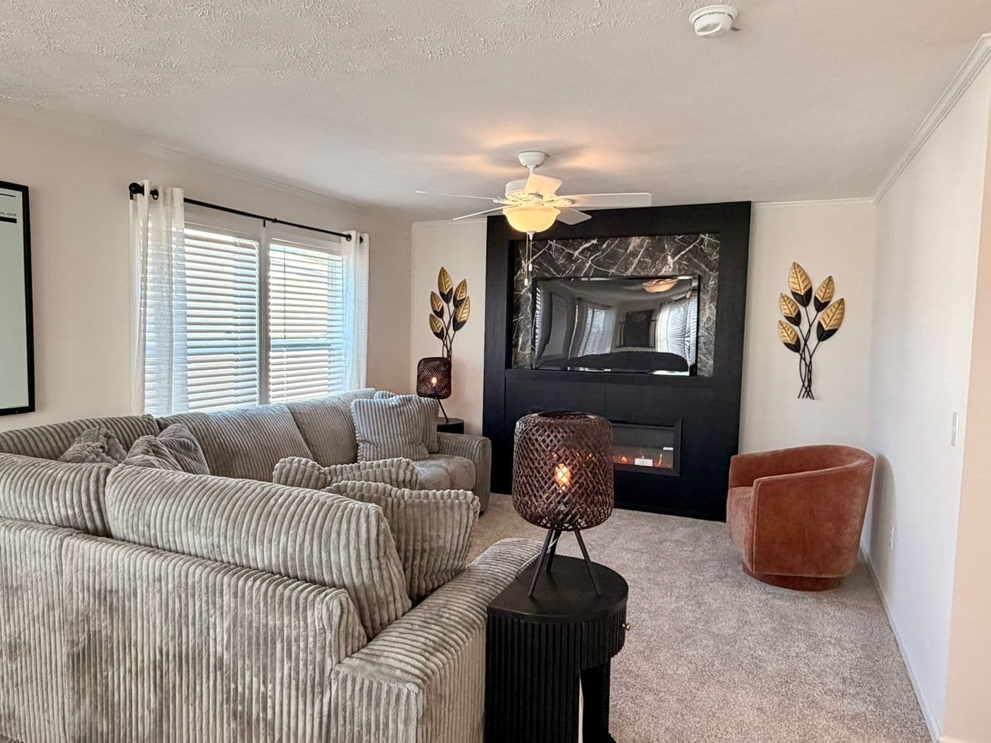 The TOURMALINE 7628-649 Family Room. This Manufactured Mobile Home features 4 bedrooms and 2 baths.