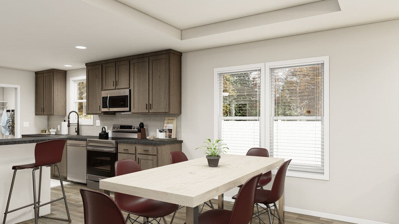 The ING521F NOBLE               GW Dining Area. This Manufactured Mobile Home features 3 bedrooms and 2 baths.