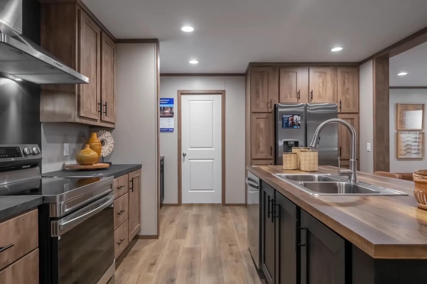 The SEVIER Kitchen. This Manufactured Mobile Home features 4 bedrooms and 3 baths.