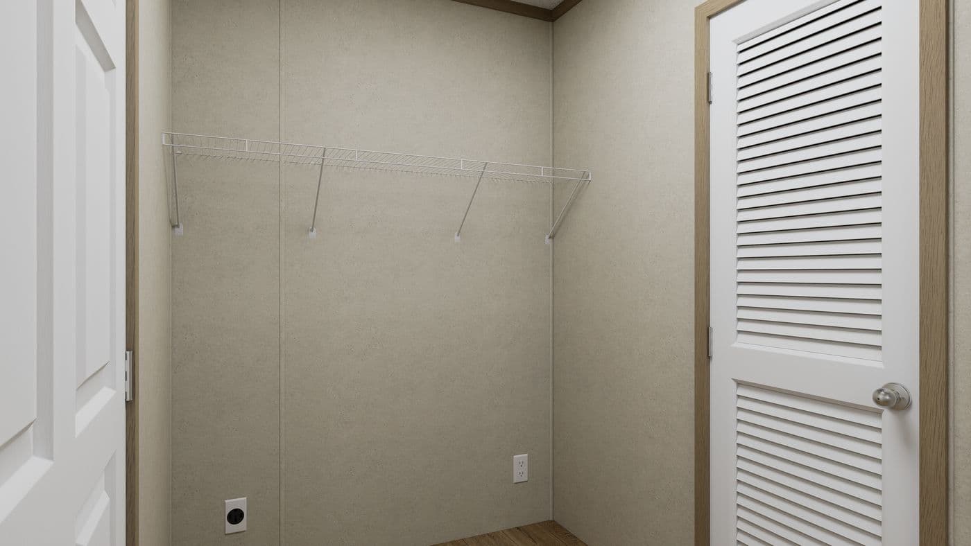 The 4828-CC51 PILLAR 48 Utility Room. This Manufactured Mobile Home features 3 bedrooms and 2 baths.