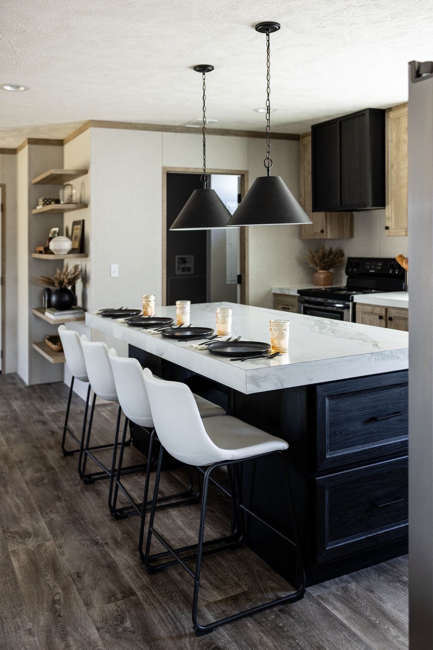 The STERLING ANNIVERSARY Kitchen. This Manufactured Mobile Home features 3 bedrooms and 2 baths.