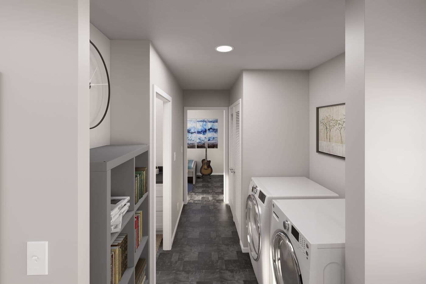 The DRM661M 66'              DREAM Utility Room. This Manufactured Mobile Home features 2 bedrooms and 2 baths.
