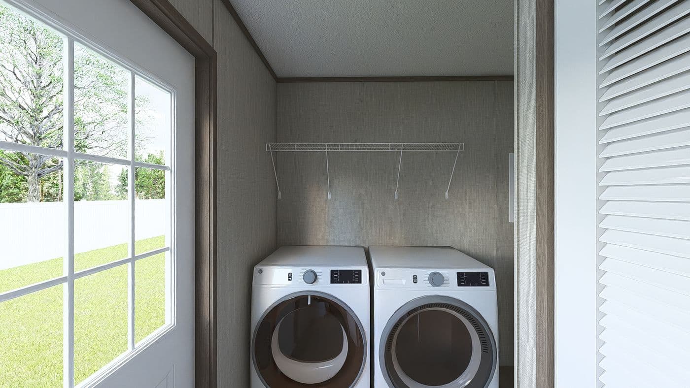 The LEGEND 28X48 Utility Room. This Manufactured Mobile Home features 3 bedrooms and 2 baths.