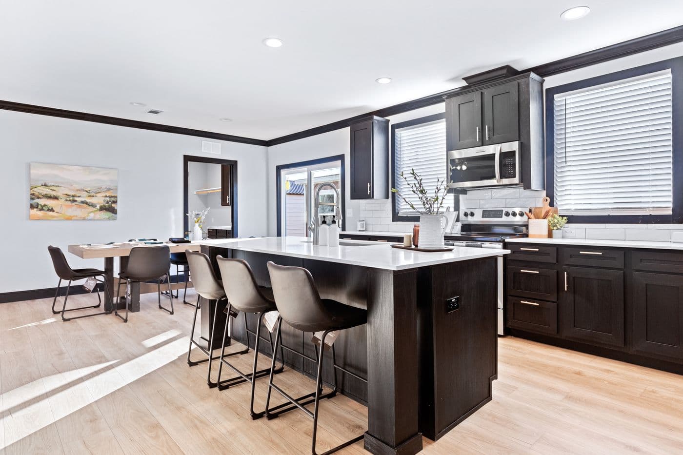 The THE LOUIS Kitchen. This Manufactured Mobile Home features 4 bedrooms and 3 baths.