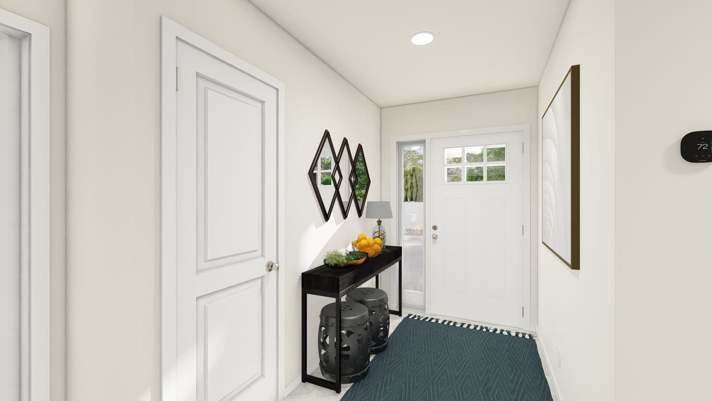 The ING524F WISTERIA            GW Foyer. This Manufactured Mobile Home features 3 bedrooms and 2 baths.