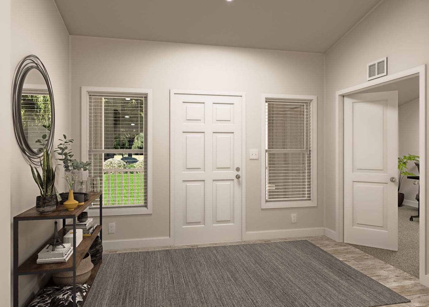 The ING601K WHITE PINE          GW Foyer. This Manufactured Mobile Home features 3 bedrooms and 3 baths.