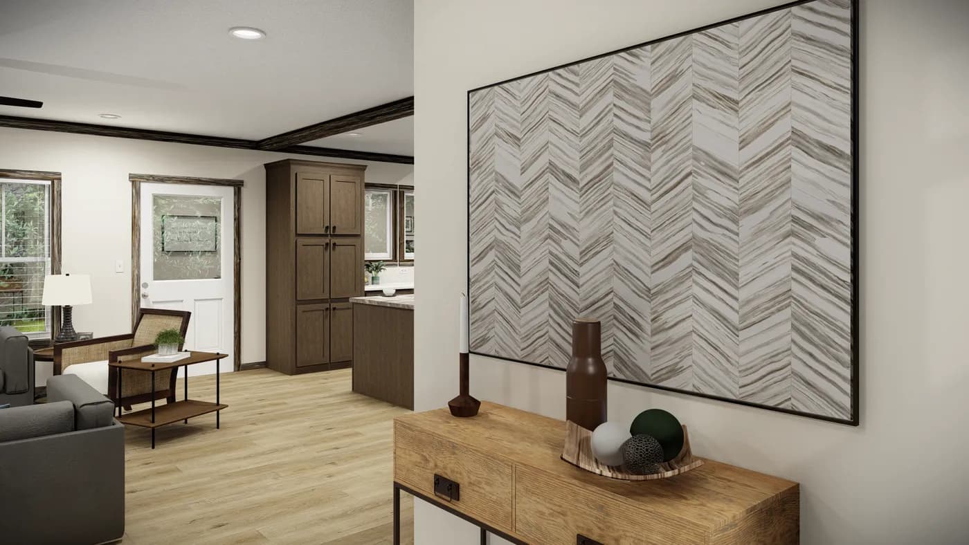 The THE ANDERSON II Foyer. This Manufactured Mobile Home features 3 bedrooms and 2 baths.