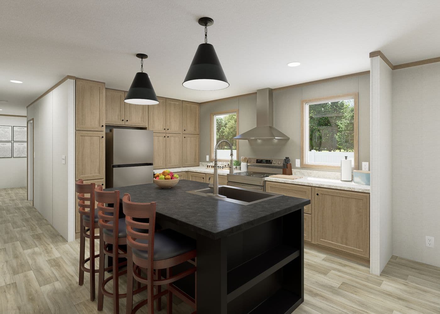 The THE RESERVE 52 Kitchen. This Manufactured Mobile Home features 3 bedrooms and 2 baths.
