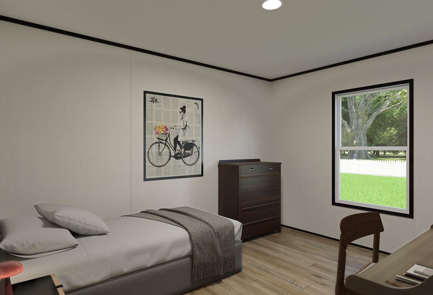 The ECLIPSE Bedroom. This Manufactured Mobile Home features 4 bedrooms and 2 baths.