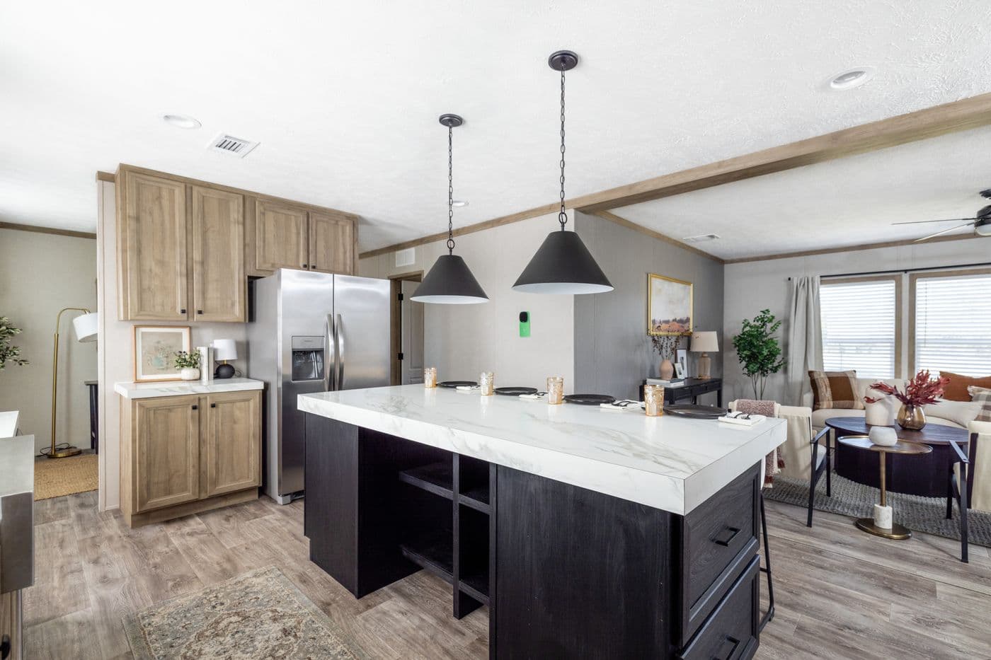 The STERLING ANNIVERSARY Kitchen. This Manufactured Mobile Home features 3 bedrooms and 2 baths.