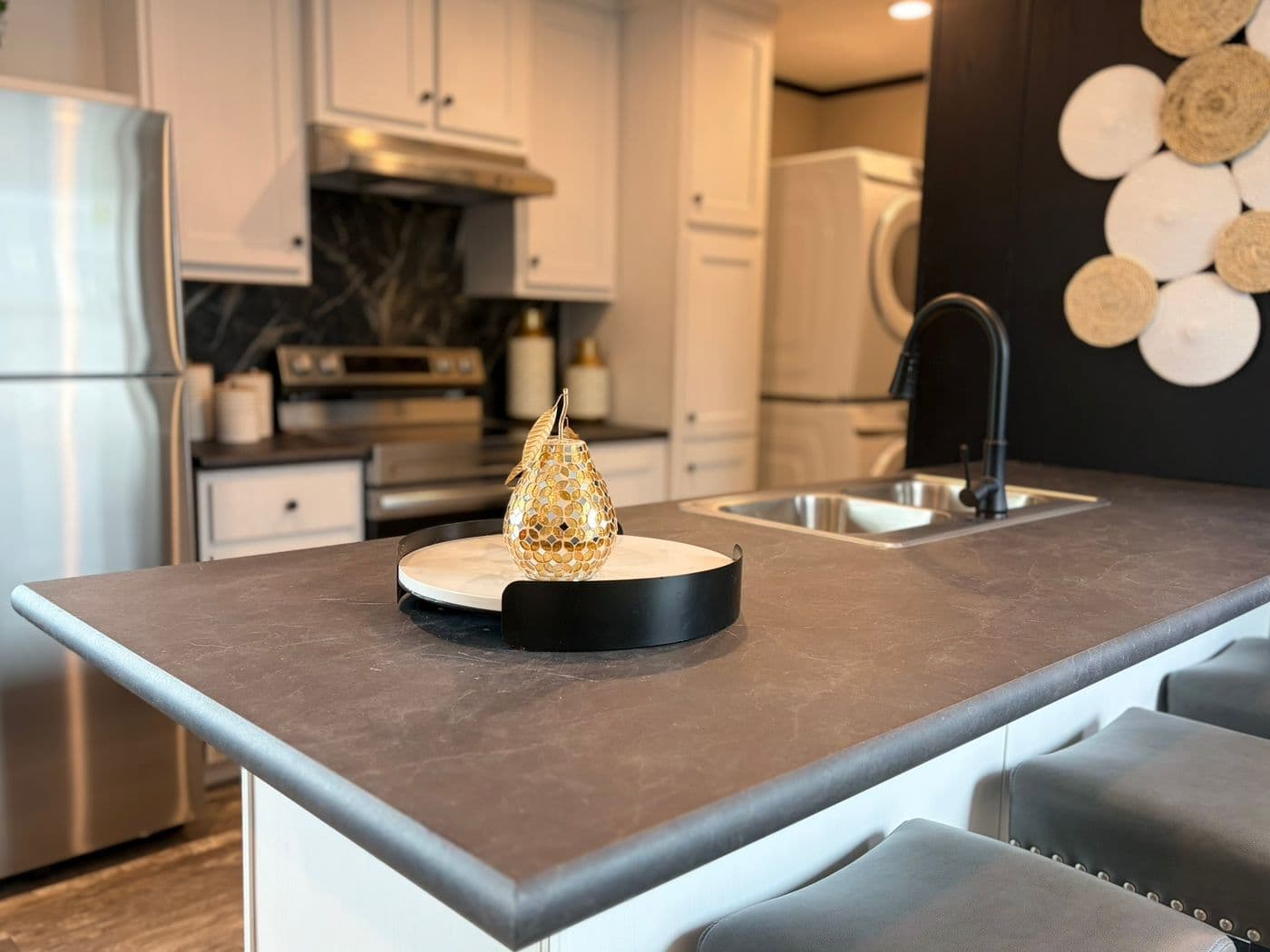 The PEARL Kitchen. This Manufactured Mobile Home features 3 bedrooms and 2 baths.
