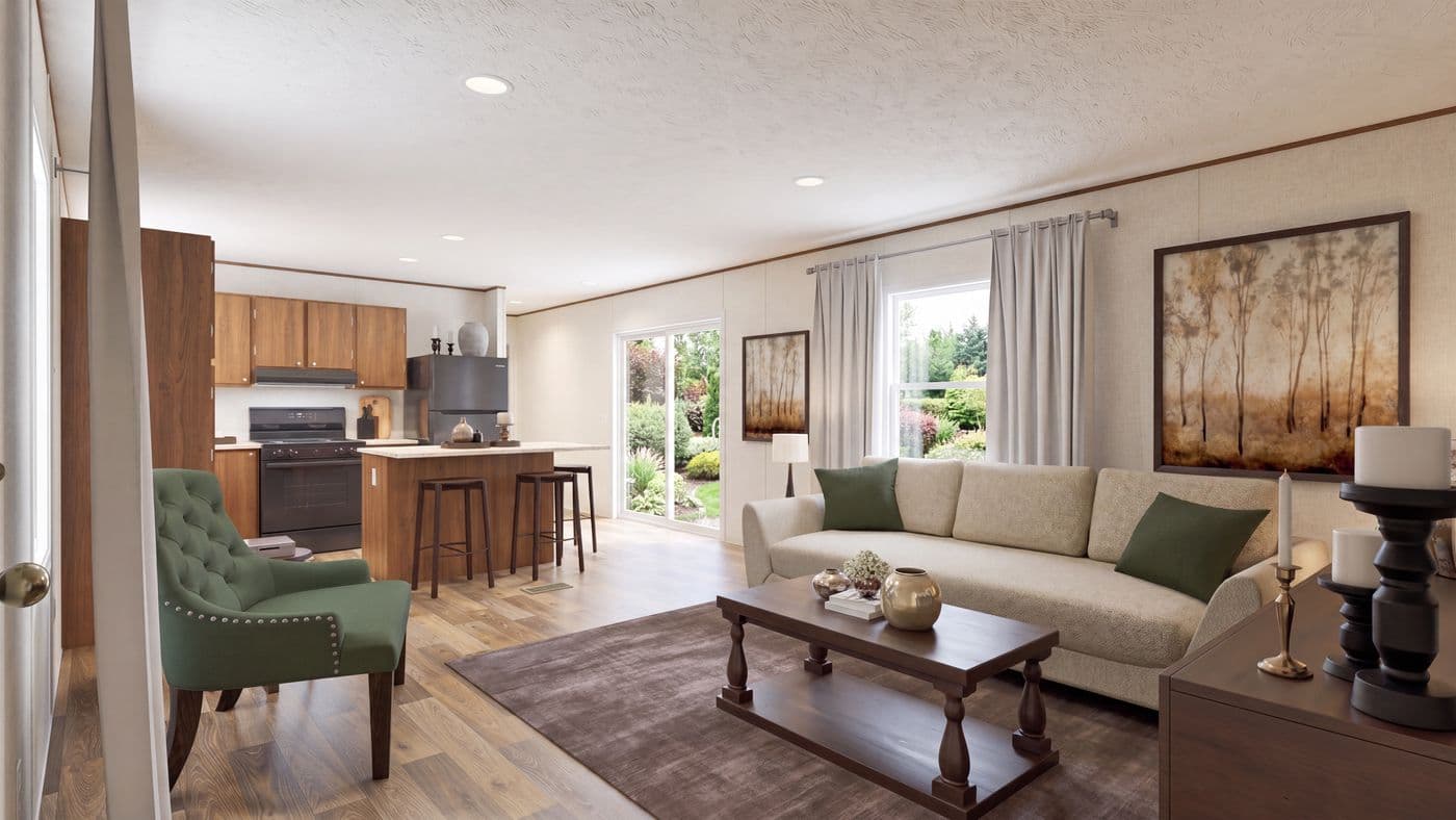 The BIRCH Foyer. This Manufactured Mobile Home features 3 bedrooms and 2 baths.