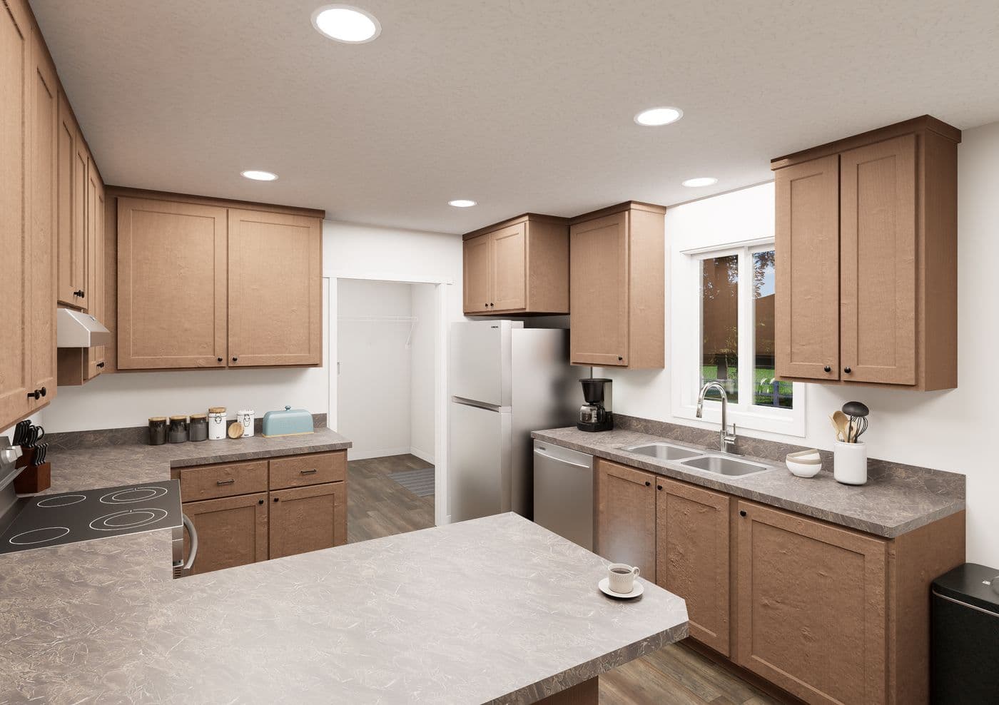 The 5036 IMAGINE Kitchen. This Manufactured Mobile Home features 3 bedrooms and 2 baths.