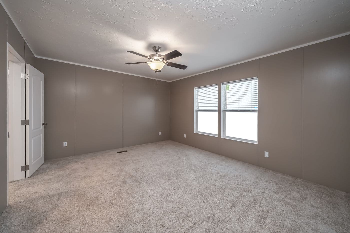 The TRADITION 56D Bedroom. This Manufactured Mobile Home features 3 bedrooms and 2 baths.