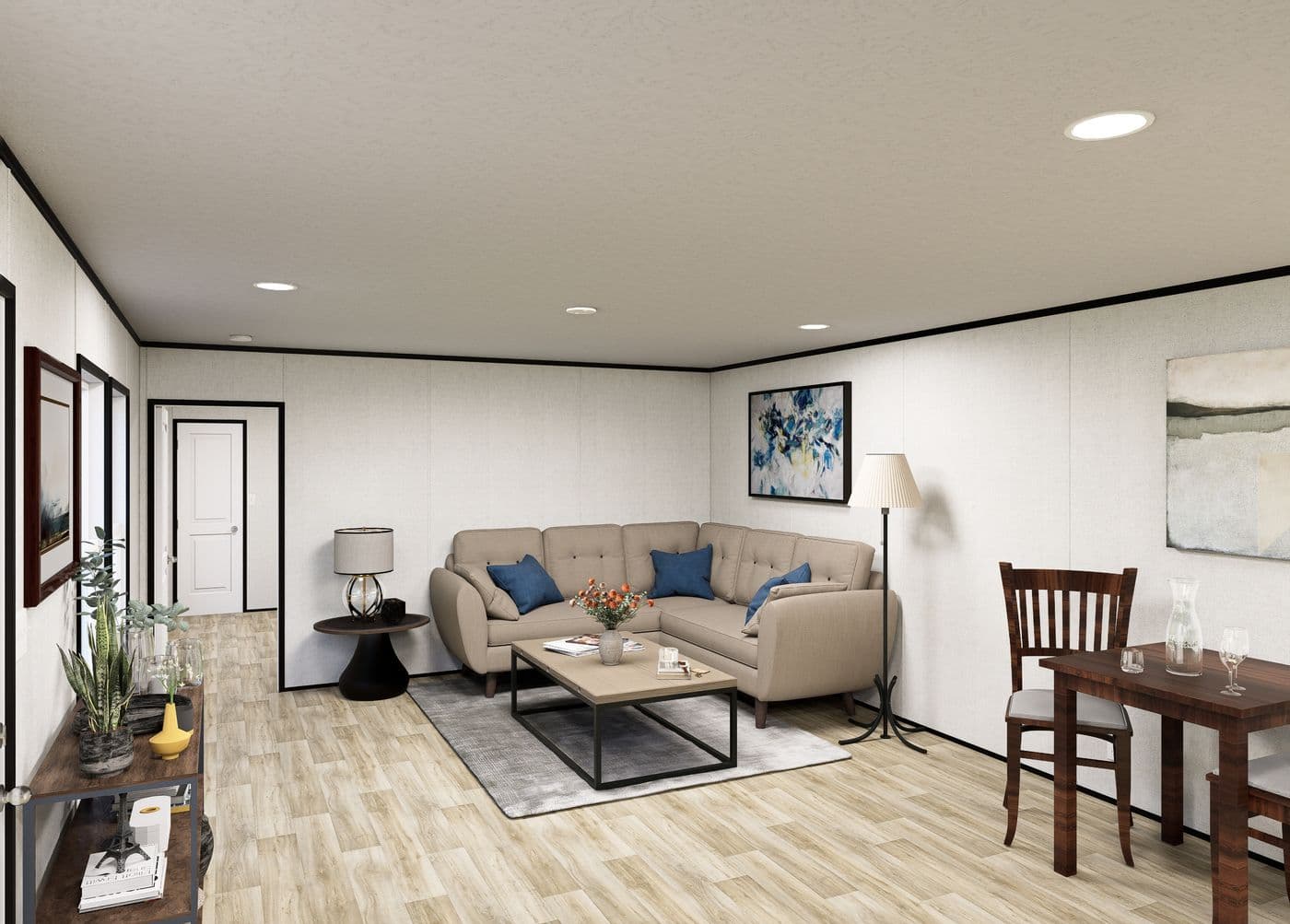 The LUMEN Foyer. This Manufactured Mobile Home features 3 bedrooms and 2 baths.