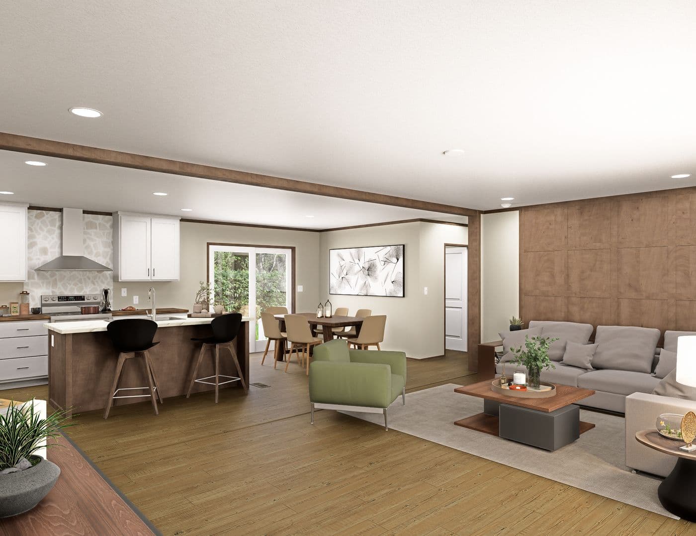 The RIO Foyer. This Manufactured Mobile Home features 3 bedrooms and 2 baths.