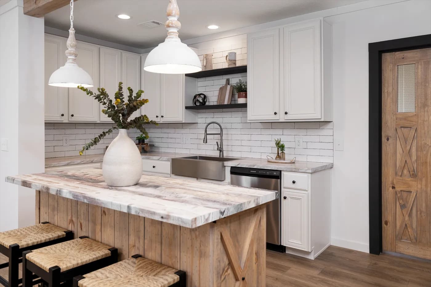 The THE ANNA FAE Kitchen. This Manufactured Mobile Home features 3 bedrooms and 2 baths.