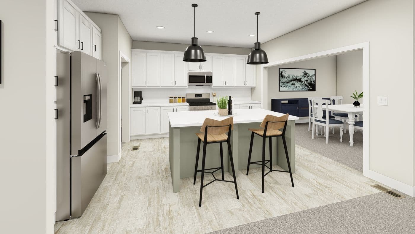 The HIP-4266-4B            SUBLIME Kitchen. This Manufactured Mobile Home features 4 bedrooms and 2.5 baths.