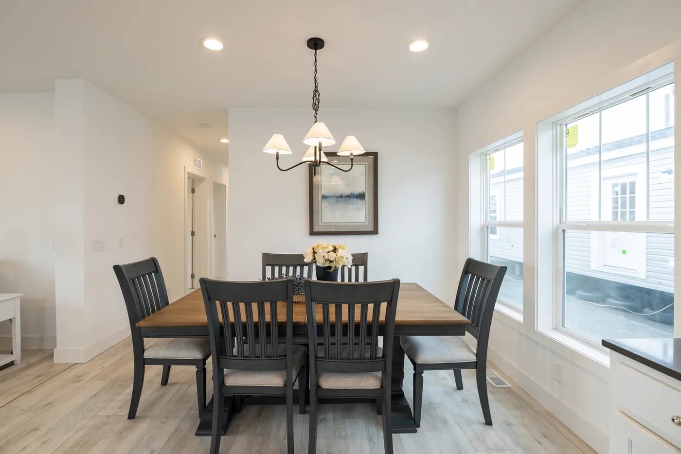 The WINSTON Dining Room. This Manufactured Mobile Home features 3 bedrooms and 2 baths.