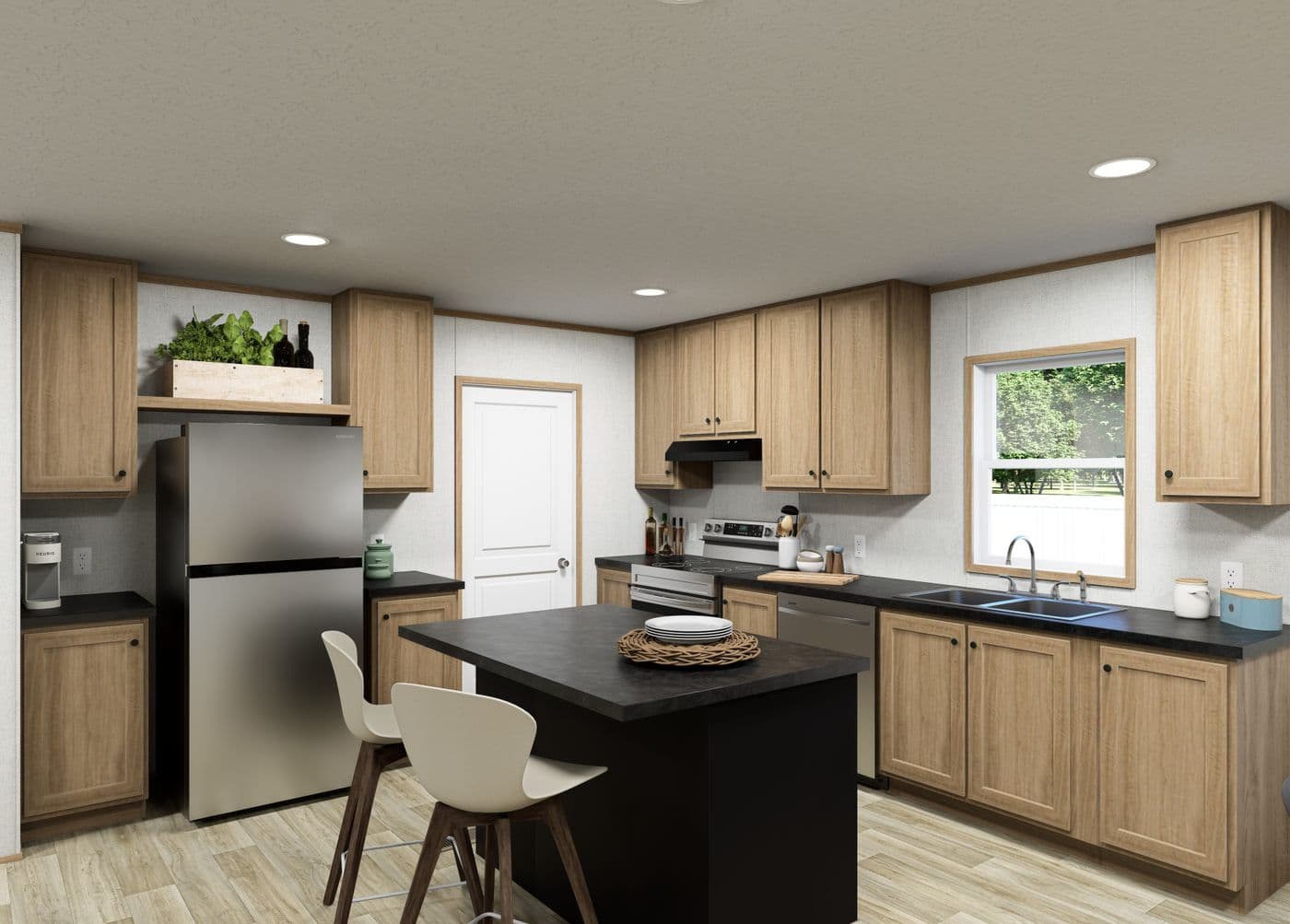 The ASPIRE Kitchen. This Manufactured Mobile Home features 3 bedrooms and 2 baths.