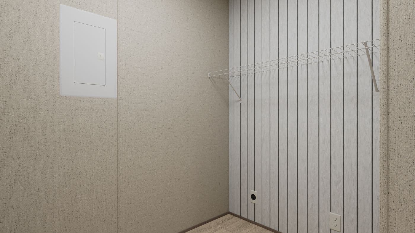 The THE ANNIVERSARY 76 Utility Room. This Manufactured Mobile Home features 3 bedrooms and 2 baths.