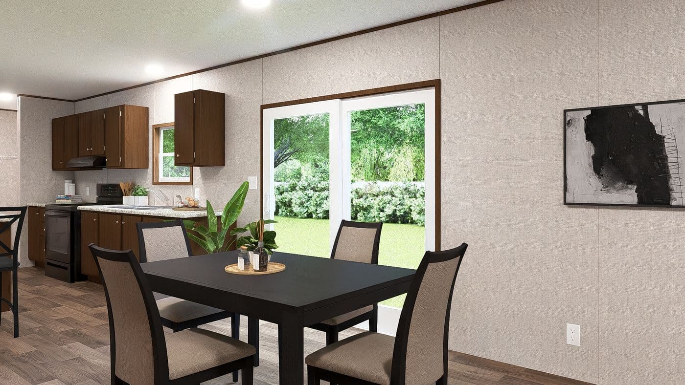 The SYCAMORE Dining Area. This Manufactured Mobile Home features 4 bedrooms and 2 baths.