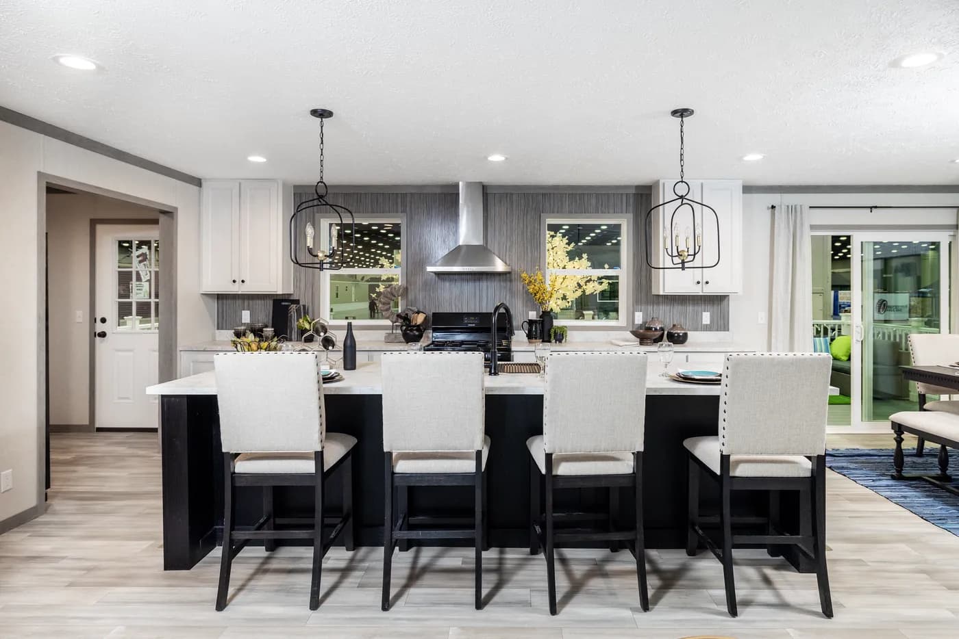 The 6428-E792 THE PULSE Kitchen. This Manufactured Mobile Home features 3 bedrooms and 2.5 baths.
