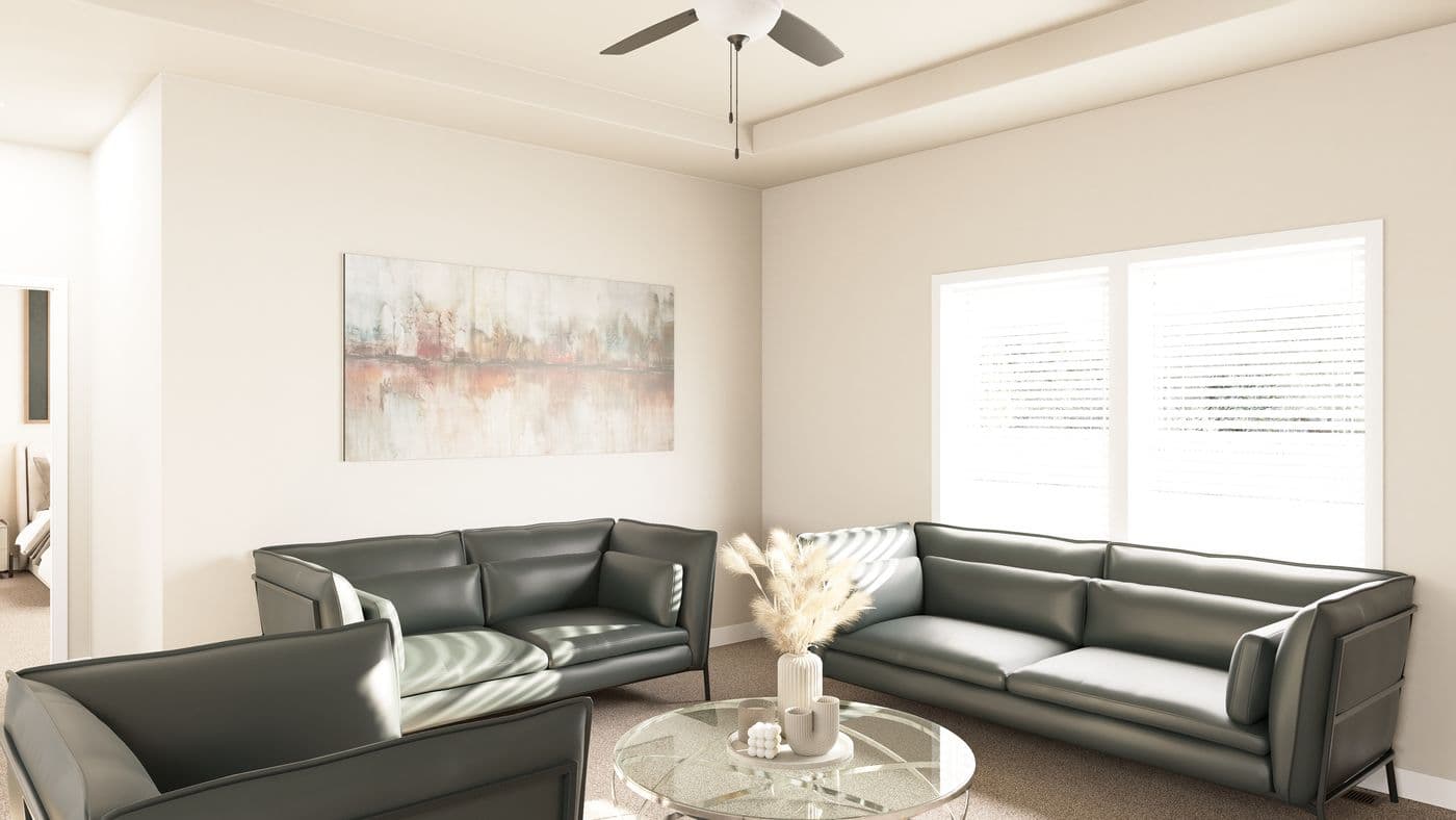 The ING764G WEEPING WILLOW      GW Living Room. This Manufactured Mobile Home features 4 bedrooms and 2 baths.