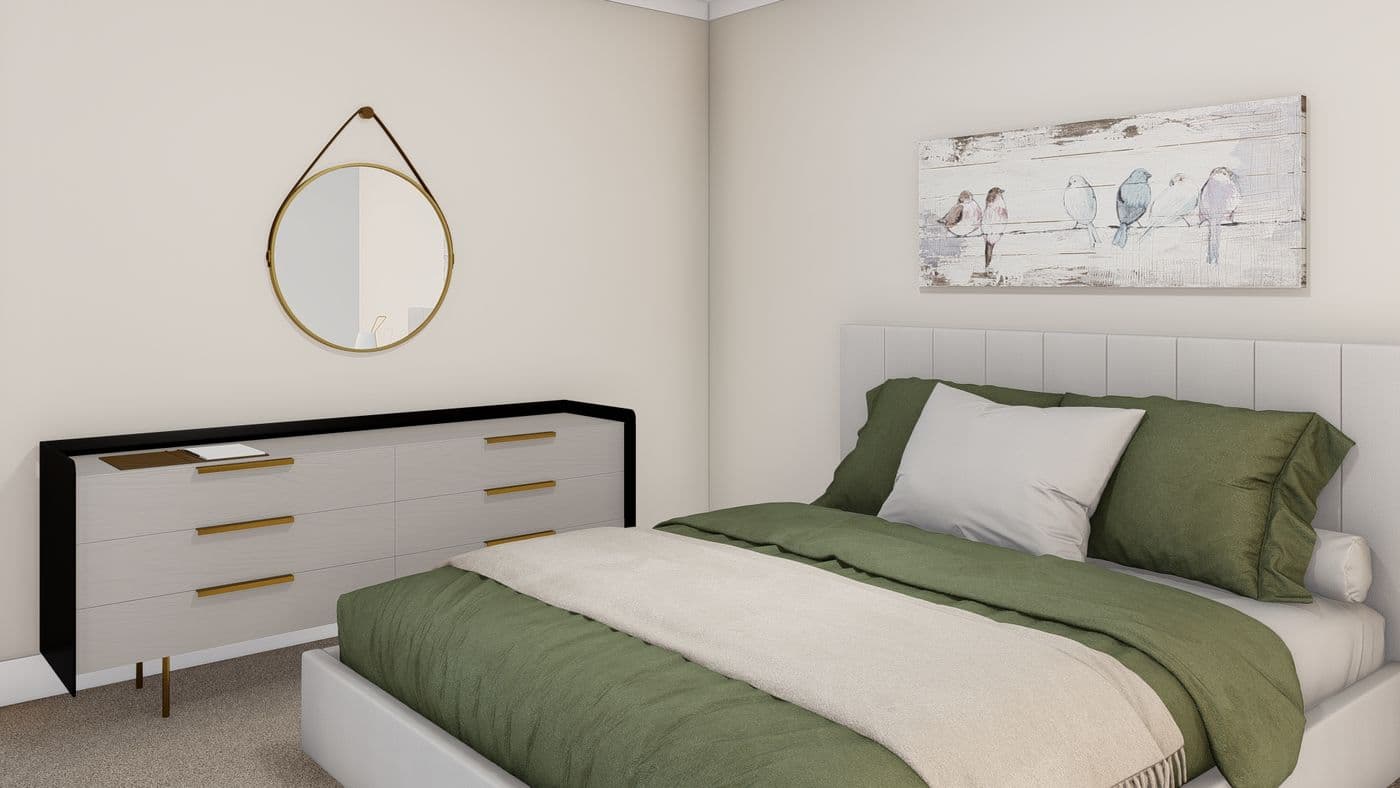 The WINCHESTER FLEX 32 WIDE Bedroom. This Manufactured Mobile Home features 4 bedrooms and 2 baths.
