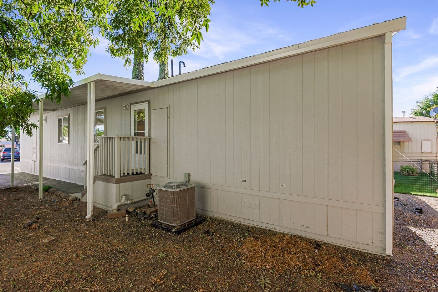 Rear of home yard