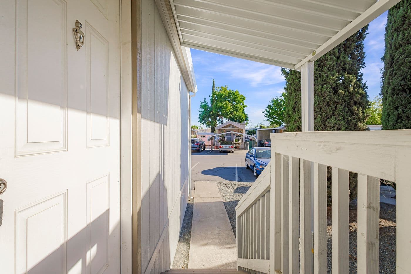 View out front steps