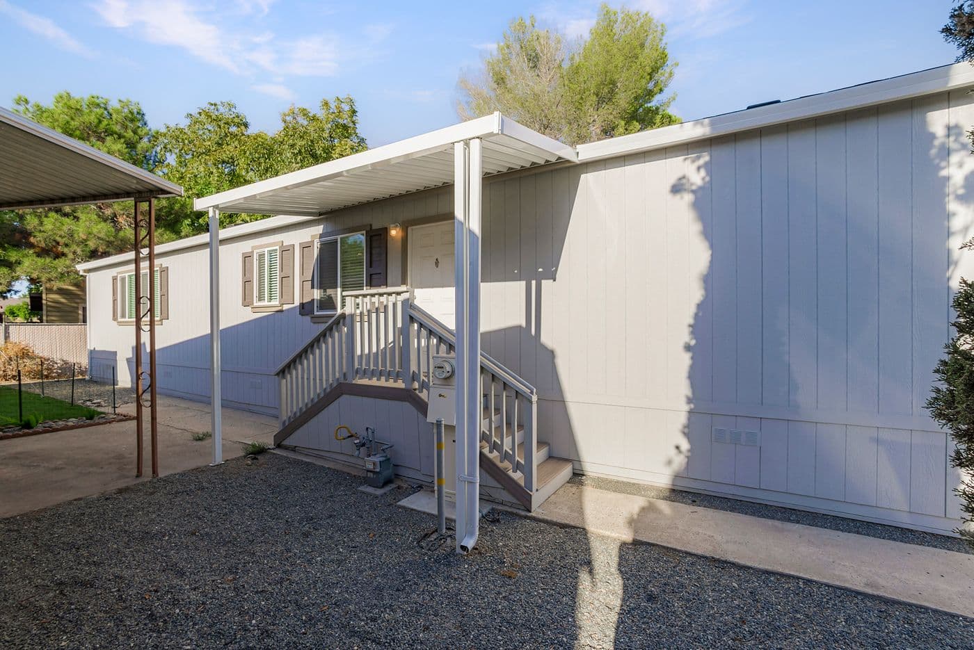 Up & over steps & front awning