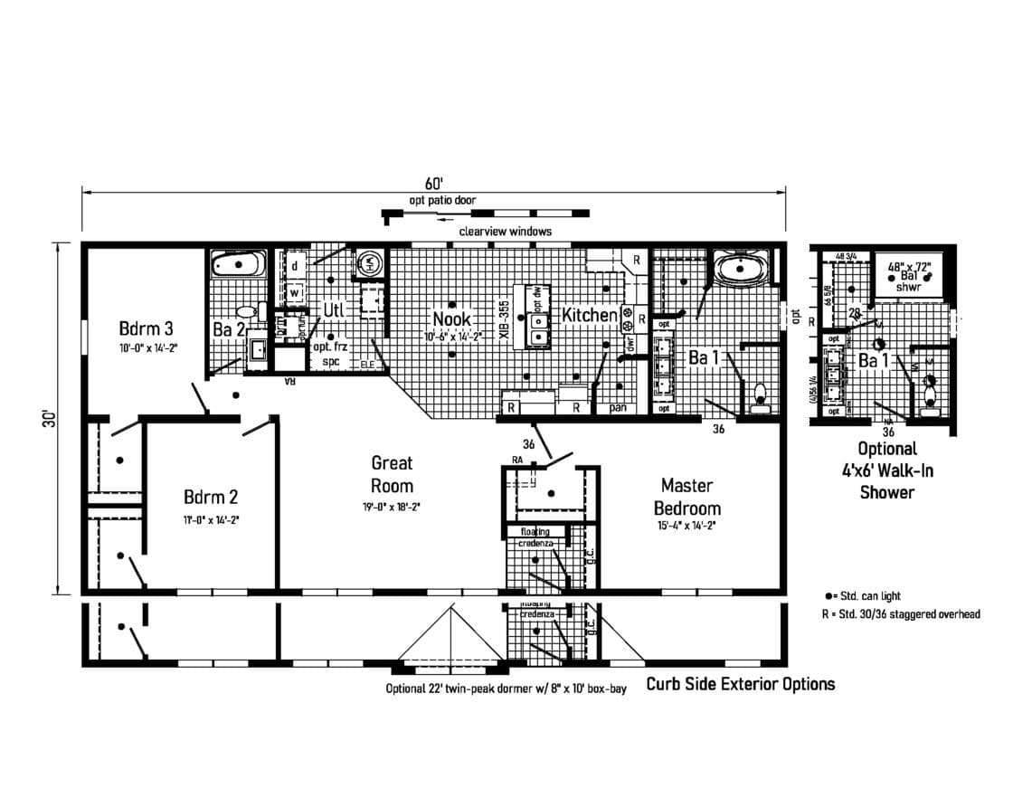 Floor plan for Ready to Move In!- Off Frame MOD in town of Bryson