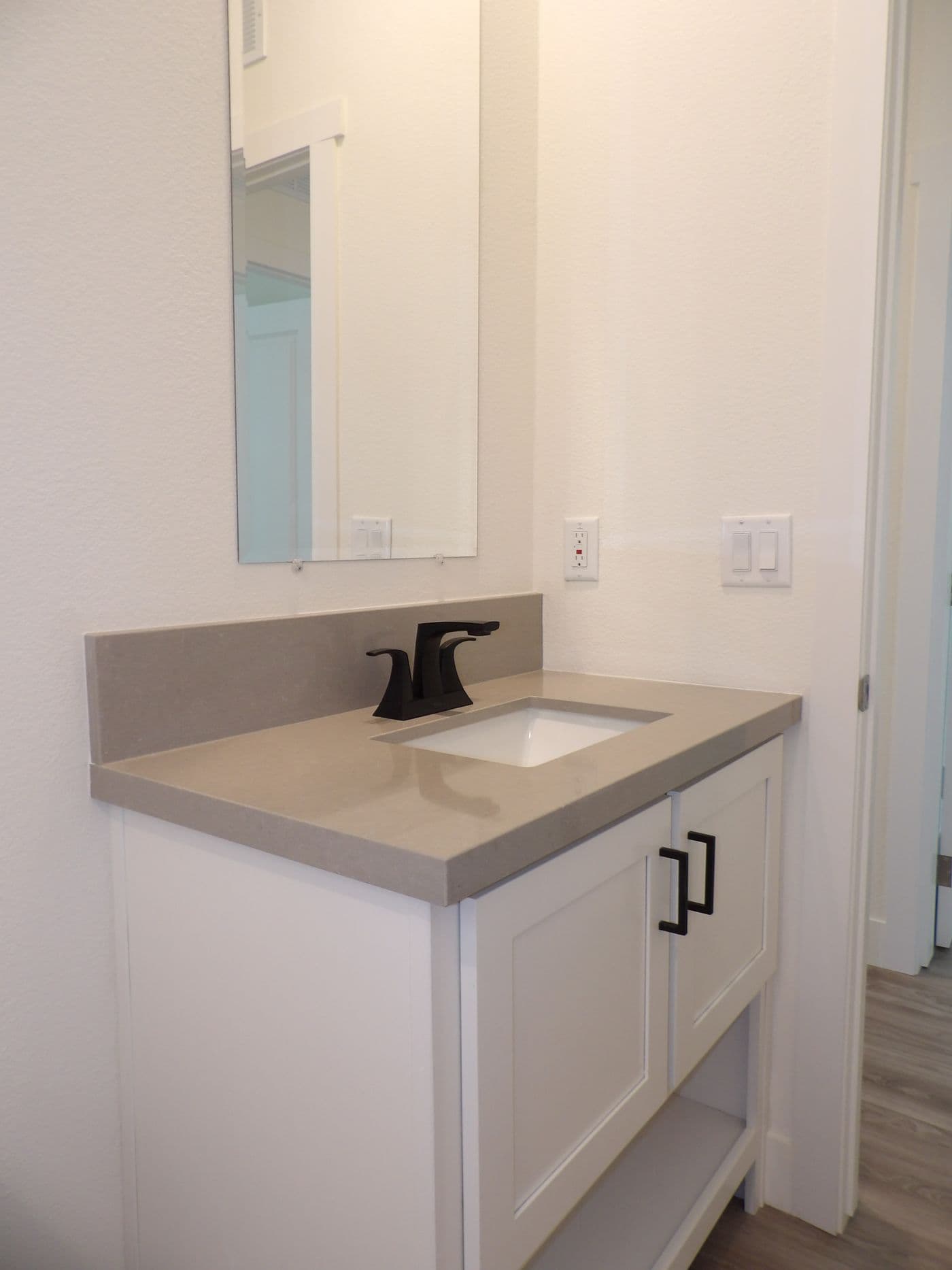 Raised Vanity in Guest Bath