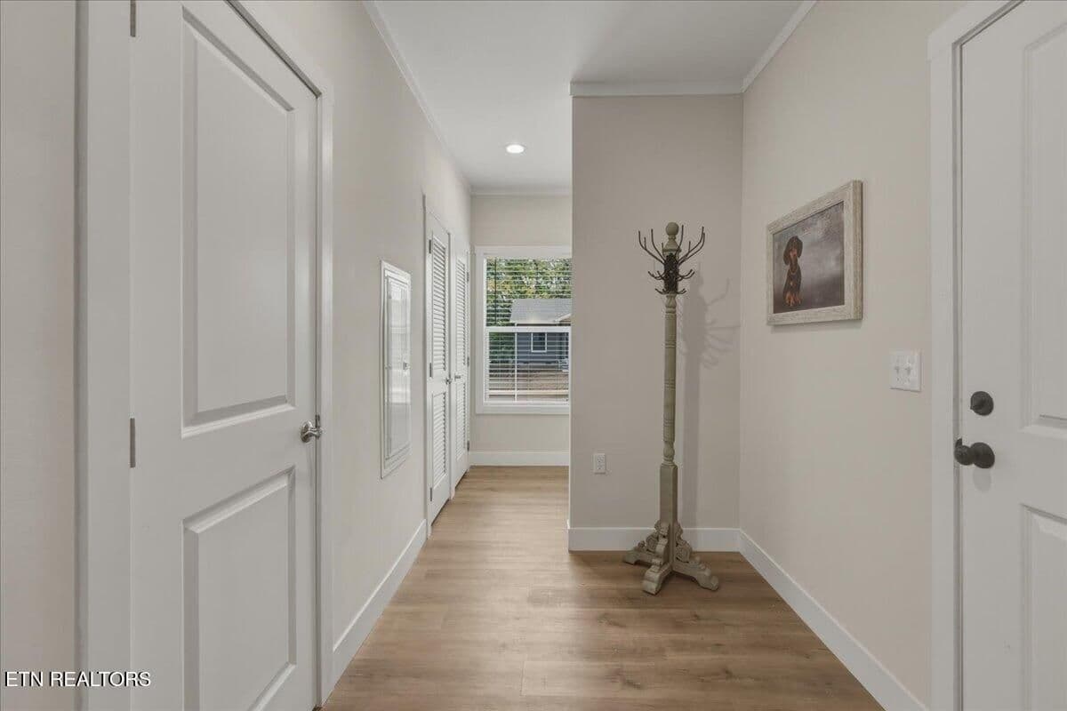 The Utility Room and half bath are positioned right off the garage, making it easier to run in and out and avoiding tracking all through the house.
